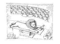 Operating theater where mouse is removing thorn from Lion's foot. - New Yorker Cartoon-John O'brien-Premium Giclee Print