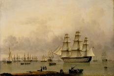 The 'Swan' and 'Isabella' Whaling in the Arctic-John of Hull Ward-Framed Premier Image Canvas