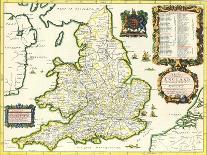 Britannia Atlas: the Continuation of the Road from London to Aberystwyth, 1675-John Ogilby-Giclee Print