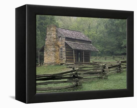 John Oliver Cabin in Cades Cove, Great Smoky Mountains National Park, Tennessee, USA-Adam Jones-Framed Premier Image Canvas