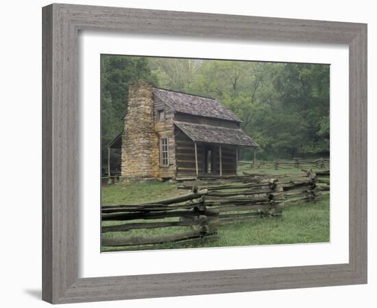 John Oliver Cabin in Cades Cove, Great Smoky Mountains National Park, Tennessee, USA-Adam Jones-Framed Photographic Print