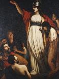 Boadicea Haranging the Britons, Engraved by Sharp-John Opie-Mounted Giclee Print