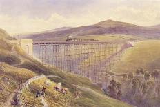 Belah Viaduct, 1869 (W/C and Gouache with Pen and Ink on Paper)-John Osborn Brown-Giclee Print