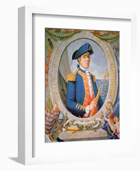 John Paul Jones (Colour Litho)-American-Framed Giclee Print