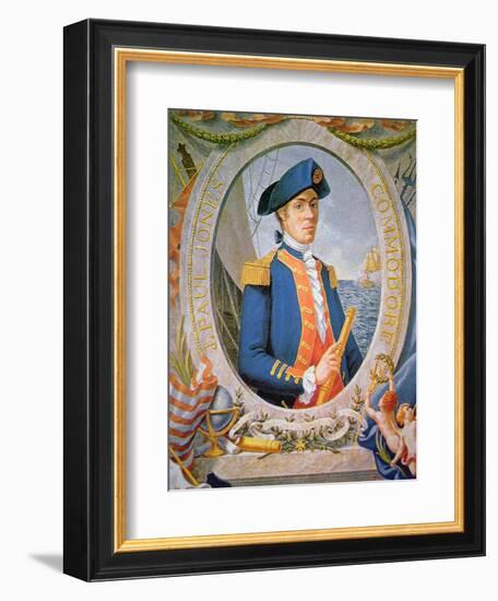 John Paul Jones (Colour Litho)-American-Framed Giclee Print