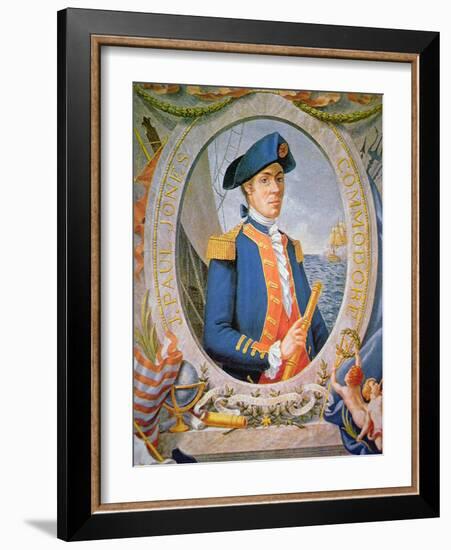 John Paul Jones (Colour Litho)-American-Framed Giclee Print