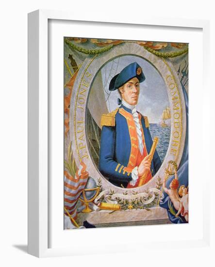 John Paul Jones (Colour Litho)-American-Framed Giclee Print