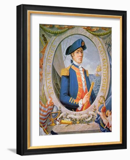 John Paul Jones (Colour Litho)-American-Framed Giclee Print