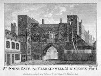 View of St John's Gate, Clerkenwell, London, C1790-John Peltro-Framed Giclee Print