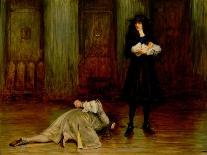 The Duke of Monmouth Pleading for His Life before James II (Oil on Canvas)-John Pettie-Giclee Print