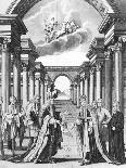 The Constitutions of Freemasonry by James Anderson, Frontispiece-John Pine-Framed Giclee Print