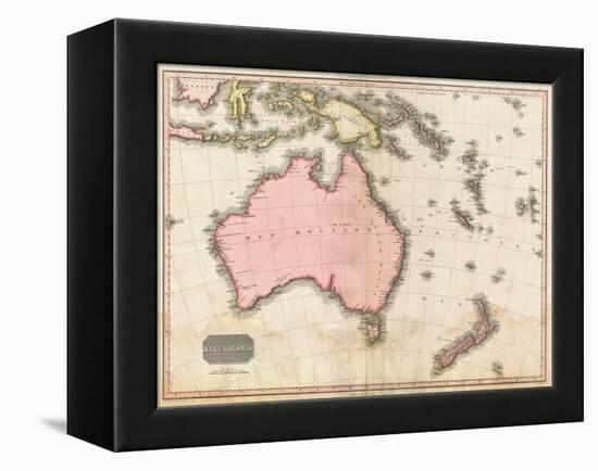 John Pinkerton's Map of Australia and the South West Pacific, 1818-E. J. Pinkerton-Framed Premier Image Canvas