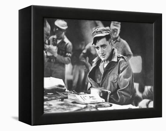 John Ploch, One of the Returned Americans, During Korean War Prisoner Exchange at Freedom Village-Michael Rougier-Framed Premier Image Canvas
