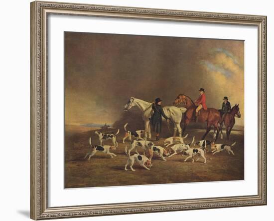 John Powlett and His Hounds, (C18th to 19th Centur), 1929-Benjamin Marshall-Framed Giclee Print