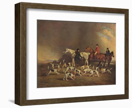 John Powlett and His Hounds, (C18th to 19th Centur), 1929-Benjamin Marshall-Framed Giclee Print