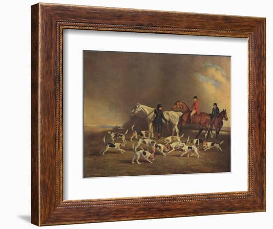 John Powlett and His Hounds, (C18th to 19th Centur), 1929-Benjamin Marshall-Framed Giclee Print