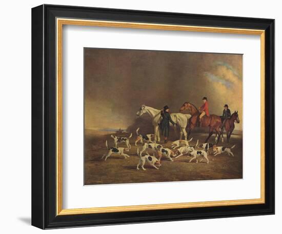 John Powlett and His Hounds, (C18th to 19th Centur), 1929-Benjamin Marshall-Framed Giclee Print