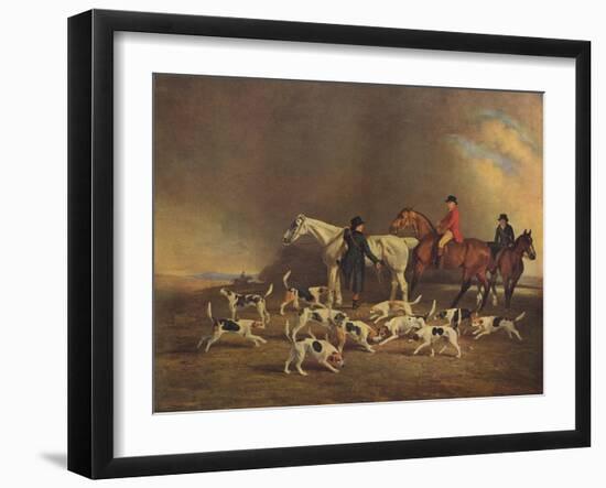 John Powlett and His Hounds, (C18th to 19th Centur), 1929-Benjamin Marshall-Framed Giclee Print