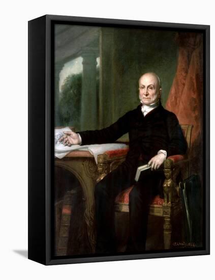 John Quincy Adams-George P.A. Healy-Framed Premier Image Canvas