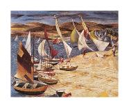 Hayling Island (Regatta 1951)-John R Barker-Framed Premium Giclee Print