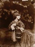 Portrait of Jane Morris (1839-1914) 1865 (Albumen Print)-John R. Parsons-Framed Giclee Print