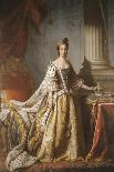Portrait of Queen Charlotte, Full Length in Robes of State-John Ramsay-Framed Premier Image Canvas