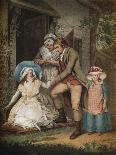 'The Shepherdess', 1787-John Raphael Smith-Framed Giclee Print
