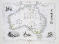 Australia, from a Series of World Maps, c.1850-John Rapkin-Framed Giclee Print