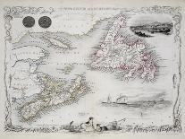 Australia, from a Series of World Maps, c.1850-John Rapkin-Giclee Print