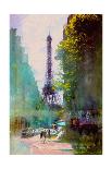 Paris Street-John Rivera-Framed Art Print
