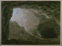 Grotto in the Campagna (W/C on Paper)-John Robert Cozens-Giclee Print