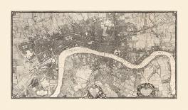 Map of London, 1746-John Rocque-Premium Giclee Print