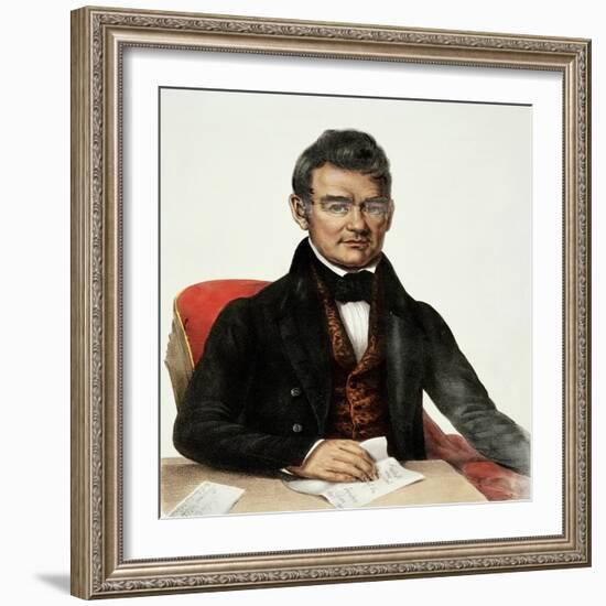 John Ross, a Cherokee Chief-Thomas Loraine Mckenney-Framed Giclee Print