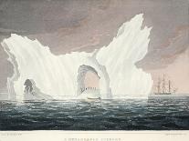 Passage Through the Ice, 16th June 1818, Illustration from 'A Voyage of Discovery...', 1819-John Ross-Framed Giclee Print
