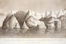 Passage Through the Ice, 16th June 1818, Illustration from 'A Voyage of Discovery...', 1819-John Ross-Framed Giclee Print