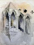 A Gothic Stairway in Chester Cathedral-John Ruskin-Giclee Print