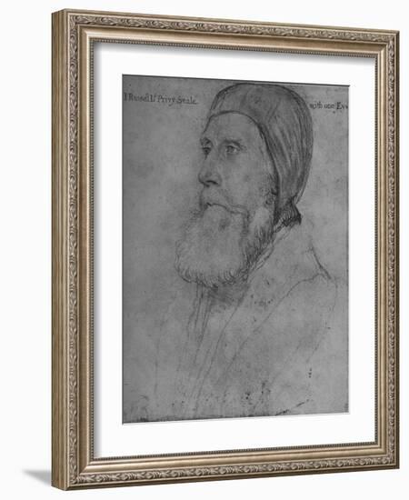 'John Russell, Earl of Bedford', c1532-1543 (1945)-Hans Holbein the Younger-Framed Giclee Print