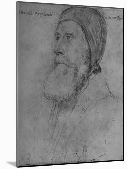 'John Russell, Earl of Bedford', c1532-1543 (1945)-Hans Holbein the Younger-Mounted Giclee Print