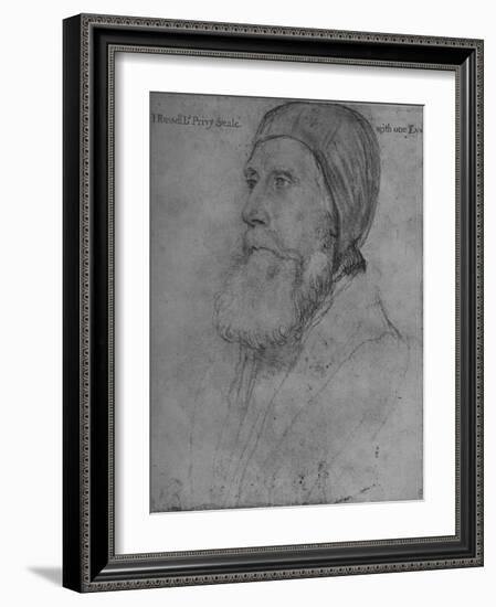 'John Russell, Earl of Bedford', c1532-1543 (1945)-Hans Holbein the Younger-Framed Giclee Print