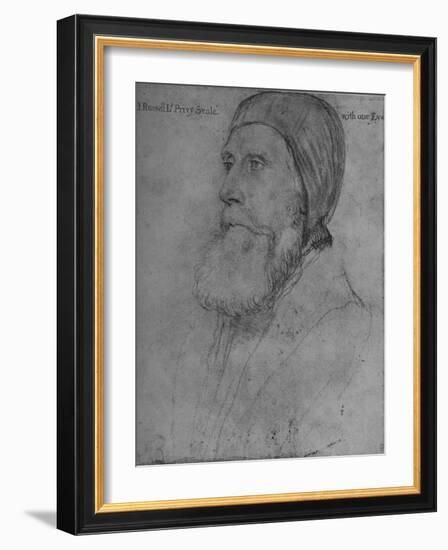 'John Russell, Earl of Bedford', c1532-1543 (1945)-Hans Holbein the Younger-Framed Giclee Print