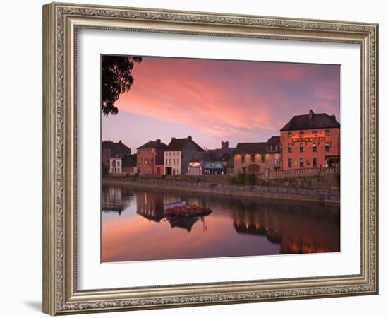 John's Quay and River Nore, Kilkenny City, County Kilkenny, Leinster, Republic of Ireland, Europe-Richard Cummins-Framed Photographic Print