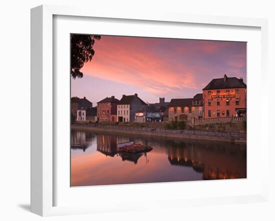 John's Quay and River Nore, Kilkenny City, County Kilkenny, Leinster, Republic of Ireland, Europe-Richard Cummins-Framed Photographic Print