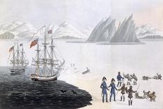 First Communication with the Natives of Prince Regent's Bay, 1818-John Sackheouse-Premium Giclee Print