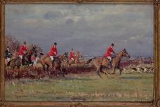 Riding to Hounds-John Sanderson Wells-Framed Giclee Print