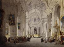 The Interior of the Church of St. Sulpice, Paris-John Scarlett Davis-Giclee Print