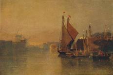 View from Yarmouth Bridge, Norfolk, Looking towards Breydon, Just after Sunset, c1823-John Sell Cotman-Giclee Print