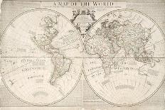 A Map of World, Corrected from the Observations to the Royal Societies of London and Paris-John Senex-Premier Image Canvas