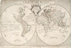 A Map of World, Corrected from the Observations to the Royal Societies of London and Paris-John Senex-Giclee Print