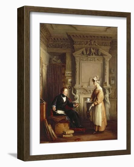 John Sheepshanks and His Maid-William Mulready-Framed Giclee Print