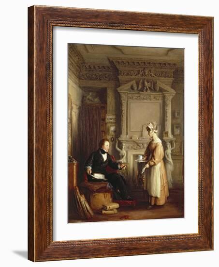 John Sheepshanks and His Maid-William Mulready-Framed Giclee Print